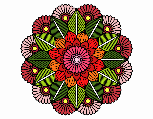 Mandala jardín vegetal