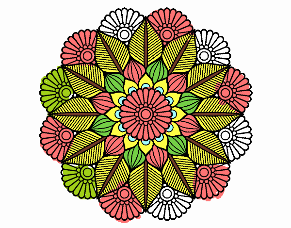 Mandala jardín vegetal