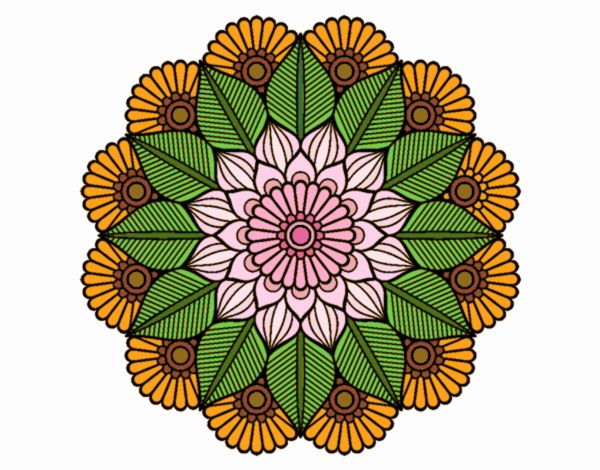 Mandala jardín vegetal