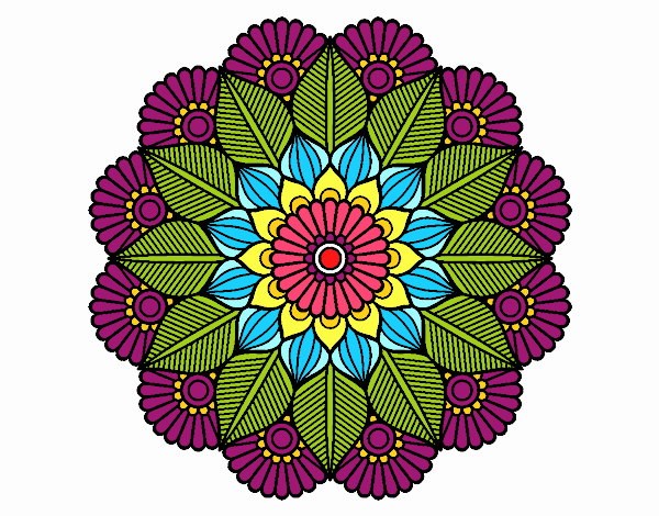 Mandala jardín vegetal