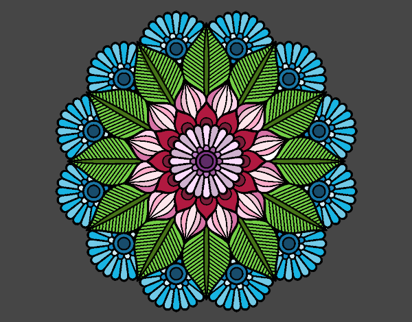 Mandala jardín vegetal