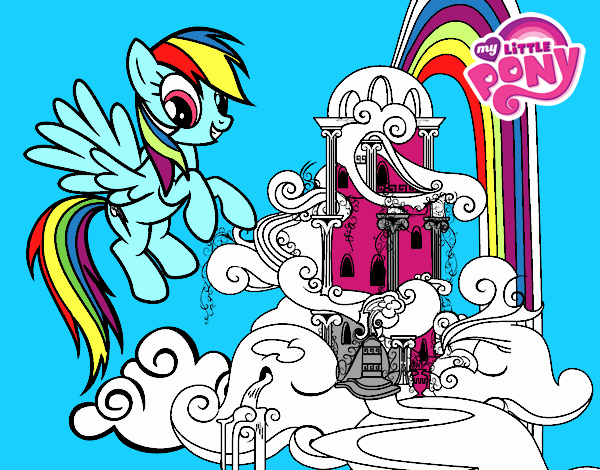 Rainbow Dash en su palacio