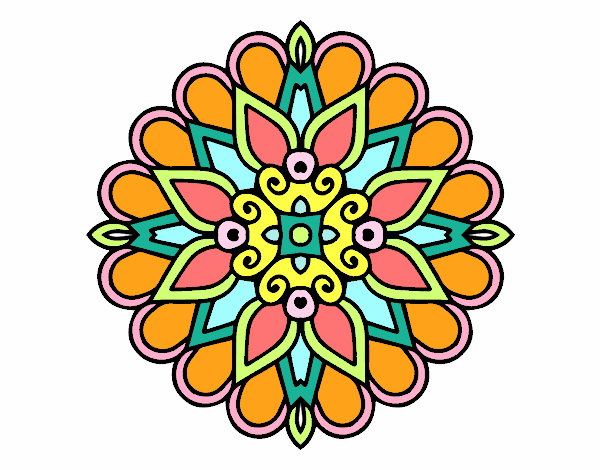 Un mandala estilo árabe