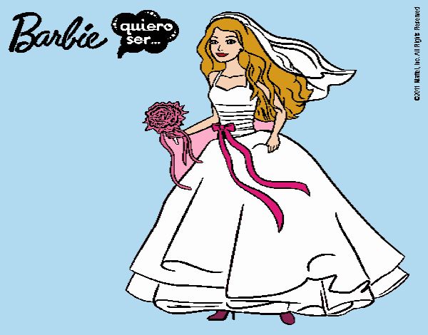 Barbie vestida de novia