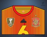 Camiseta del mundial de fútbol 2014 de España