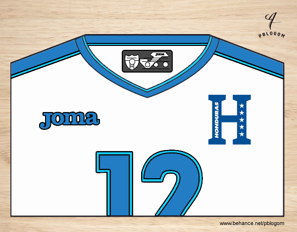 Camiseta del mundial de fútbol 2014 de Honduras