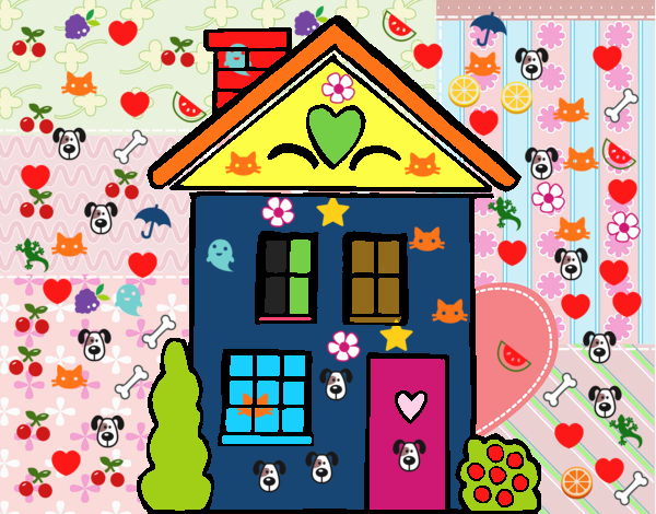 Casa con corazones