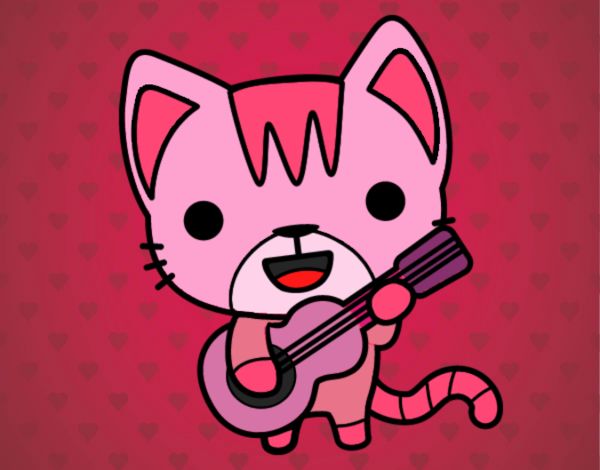 Gato guitarrista