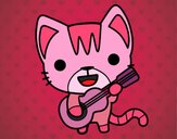 Gato guitarrista