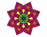 Mandala de flor sencilla