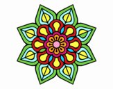 Mandala de flor sencilla