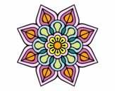 Mandala de flor sencilla