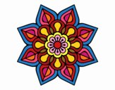 Mandala de flor sencilla