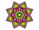 Mandala de flor sencilla