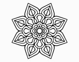 Mandala de flor sencilla