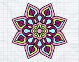 Mandala de flor sencilla