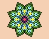 Mandala de flor sencilla