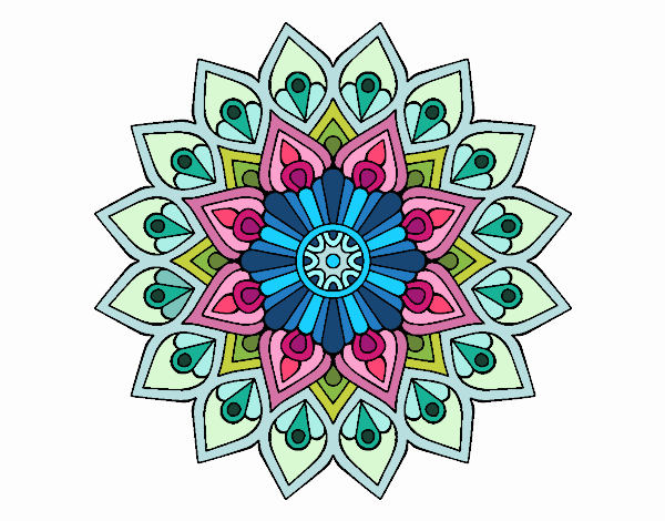 Mandala destello creciente