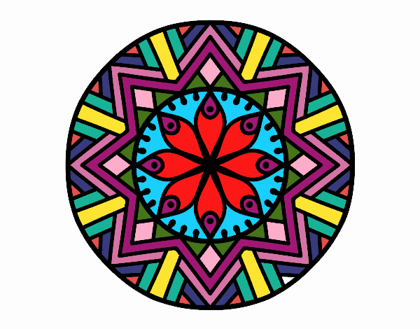 Mandala flor de bambú