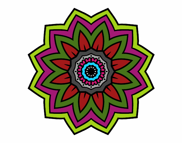 Mandala flor de girasol