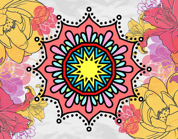 Mandala flor de nieve