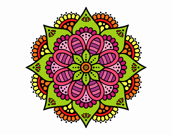 Mandala flor de primavera