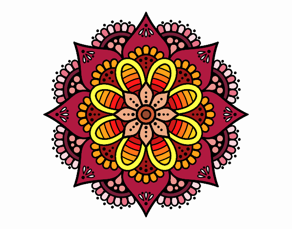 Mandala flor de primavera