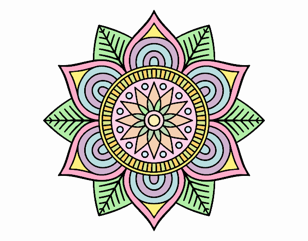 Mandala flor estelar