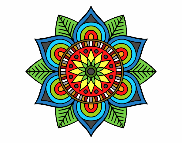 Mandala flor estelar