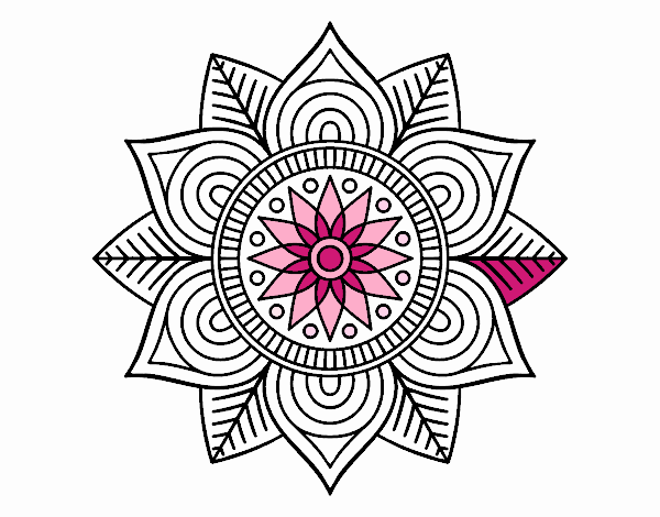 Mandala flor estelar