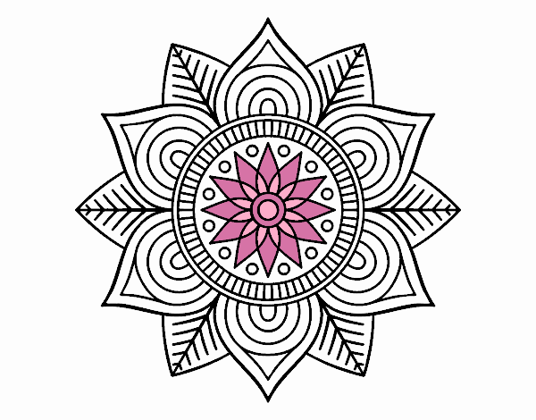 Mandala flor estelar