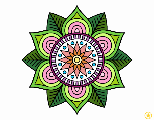 Mandala flor estelar