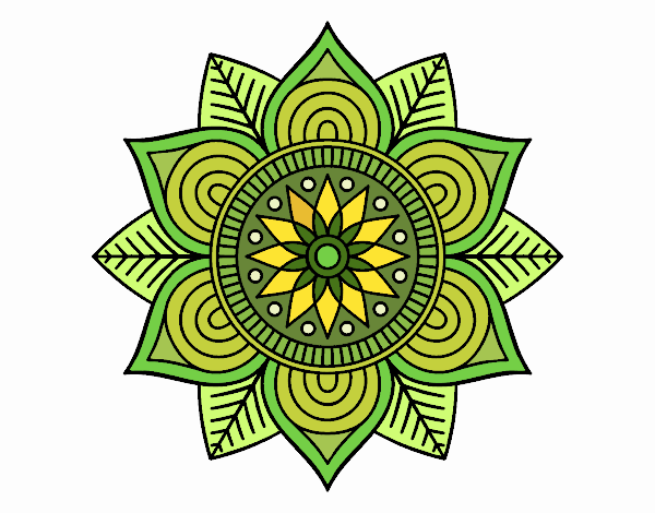 Mandala flor estelar