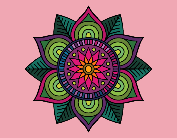 Mandala flor estelar