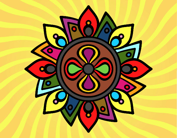 Mandala flor sencilla