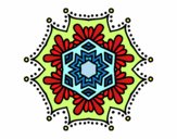 Mandala flor simétrica