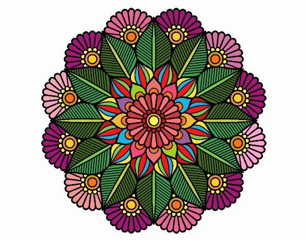 Mandala jardín vegetal