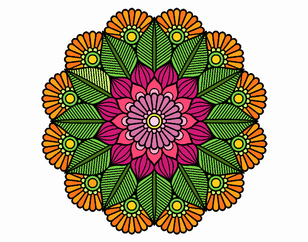 Mandala jardín vegetal