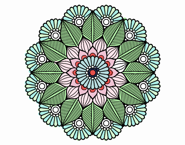 Mandala jardín vegetal