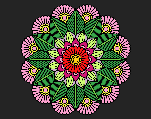 Mandala jardín vegetal