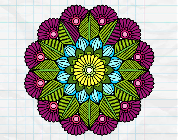 Mandala jardín vegetal