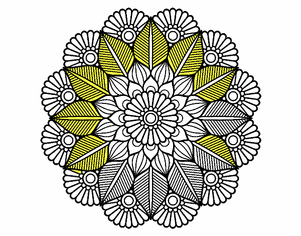 Mandala jardín vegetal