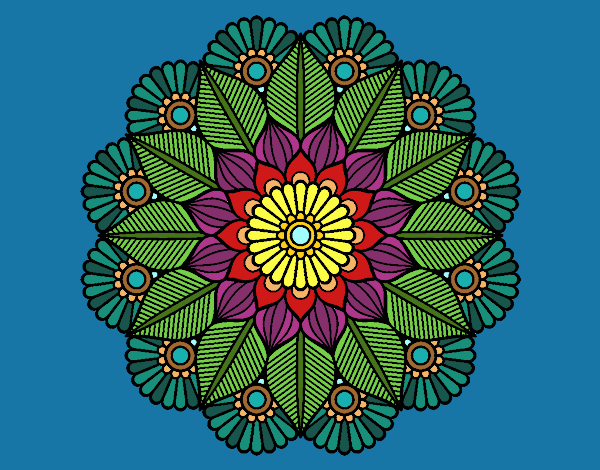 Mandala jardín vegetal