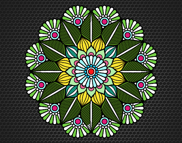 Mandala jardín vegetal