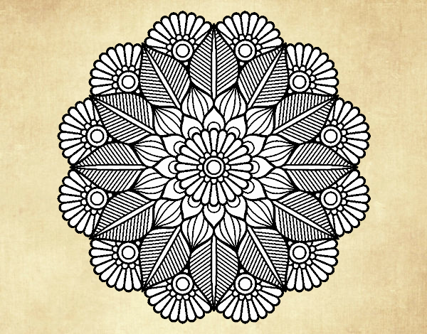 Mandala jardín vegetal