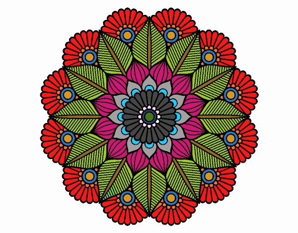 Mandala jardín vegetal