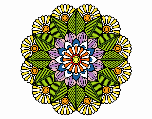 Mandala jardín vegetal