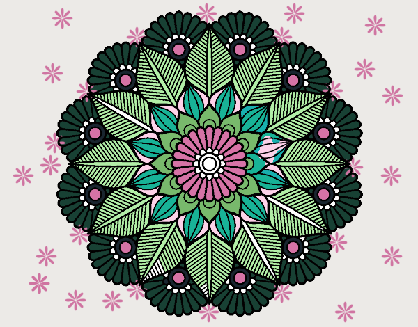 Mandala jardín vegetal