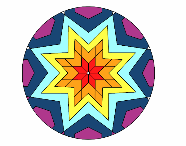 Mandala mosaico estrella