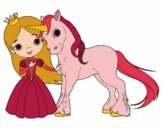 Princesa y unicornio